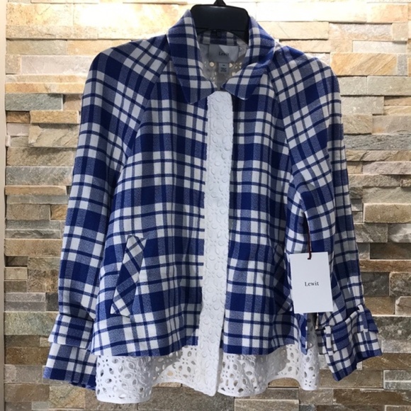 Lewit Eyelet Inset Check Jacket - Picture 5 of 10